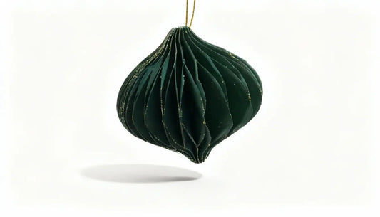 Holiday Elegance-Christmas Tree Ornaments Lozenge Shaped Set of 4