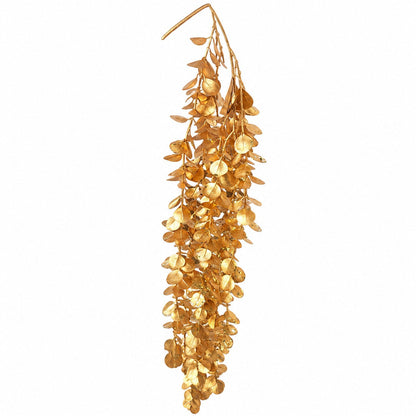 Mica Decorations Gold Cascading Leaf Hanging Christmas Decoration – Approx. 80 cm