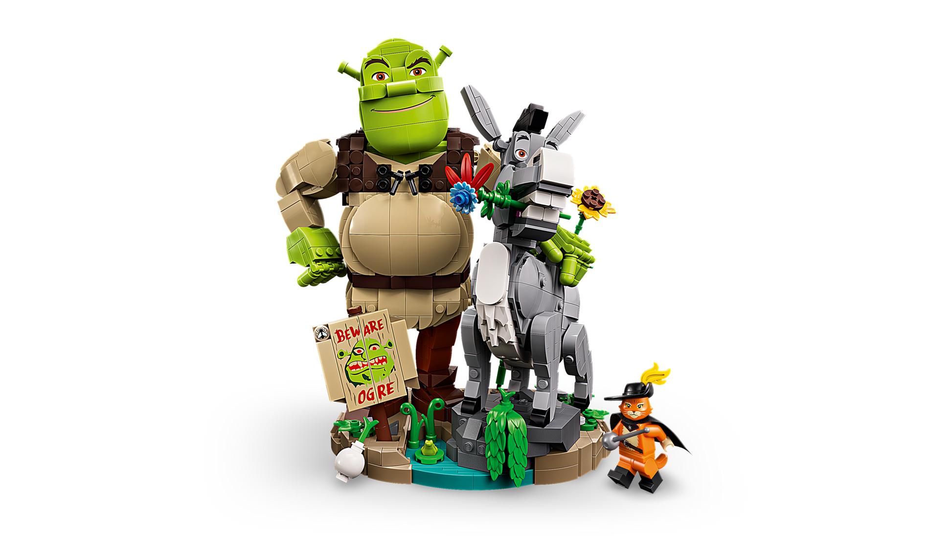 Shrek, Donkey & Puss in Boots