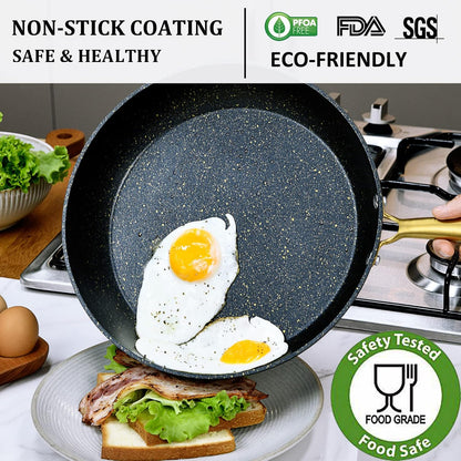 Danny Home Black Non-Stick Frypan Induction 22/24/28 cm