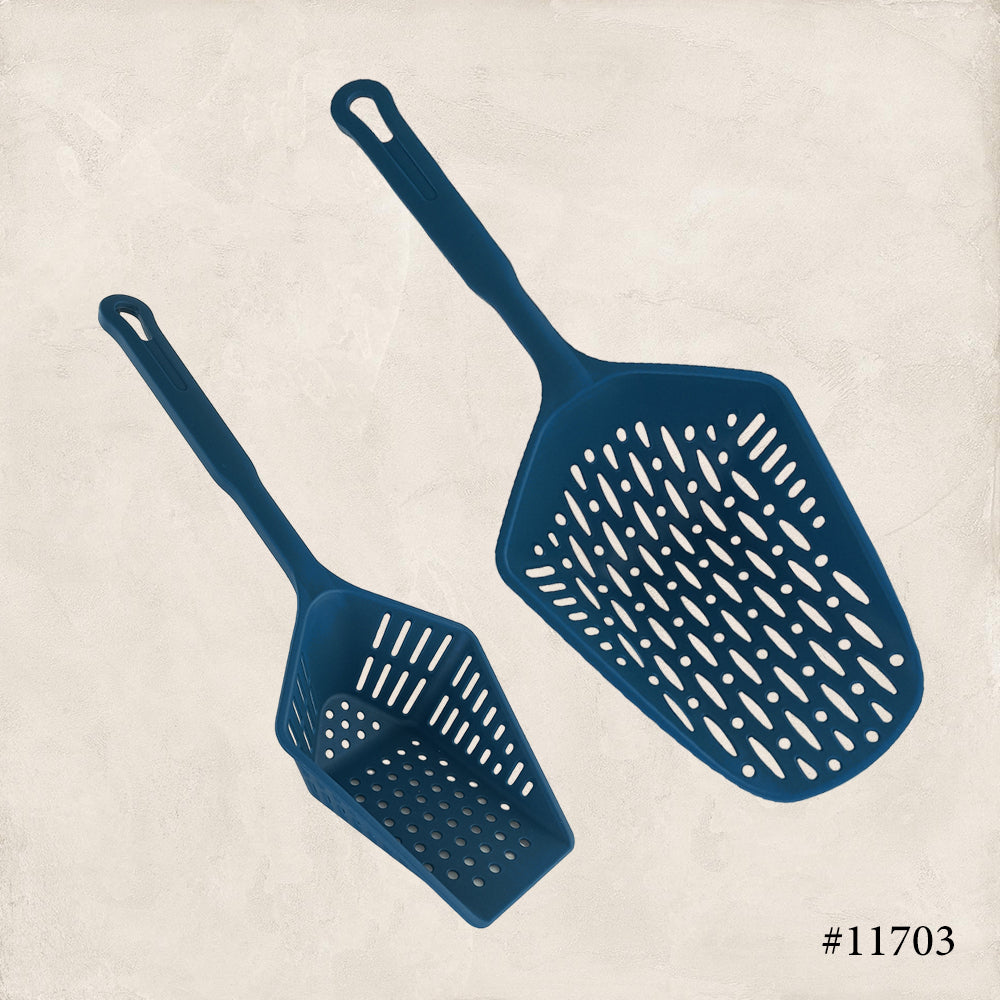 Food Scoop Colander Strainer Slotted Spoon with Handle