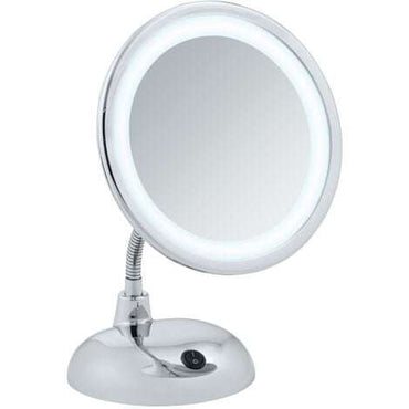 LED cosmetic standing mirror Style – Ø 17.5 cm By Wenko.de