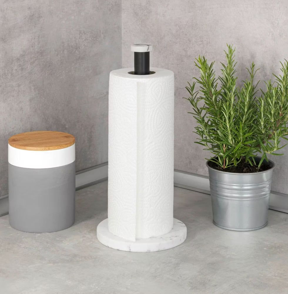 Kitchen roll holder mod. Marble White elegant marble look (By Wenko)
