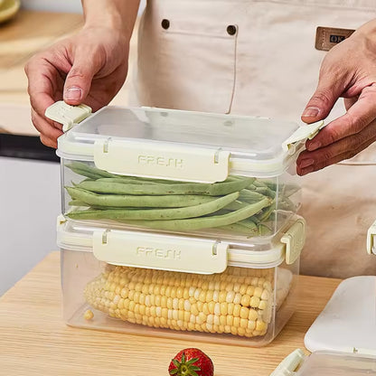 Microwave plastic Food Storage With Smart Lock Lids 2100ml
