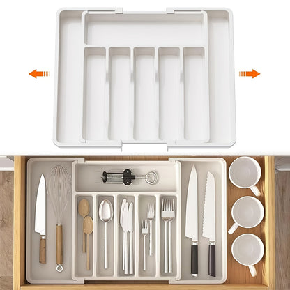Expandable Drawer Organizer – Adjustable Cutlery & Utensil Storage