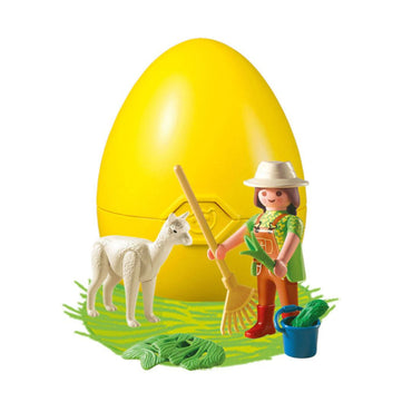 Playmobil Zookeeper With Alpaca In Egg