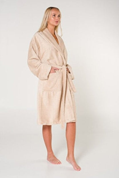 Unisex Plain And Cotton Bathrobe