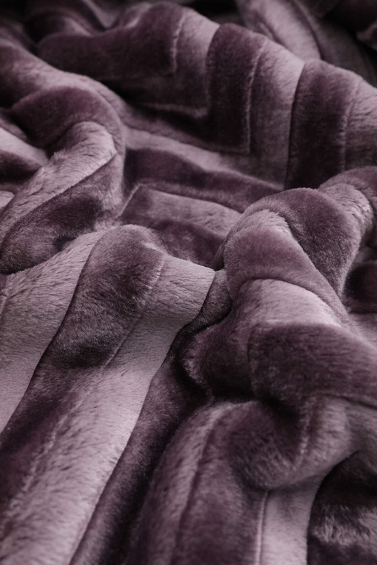 6Pieces Dowry Double Blanket Set - Plum AGOSSA2
