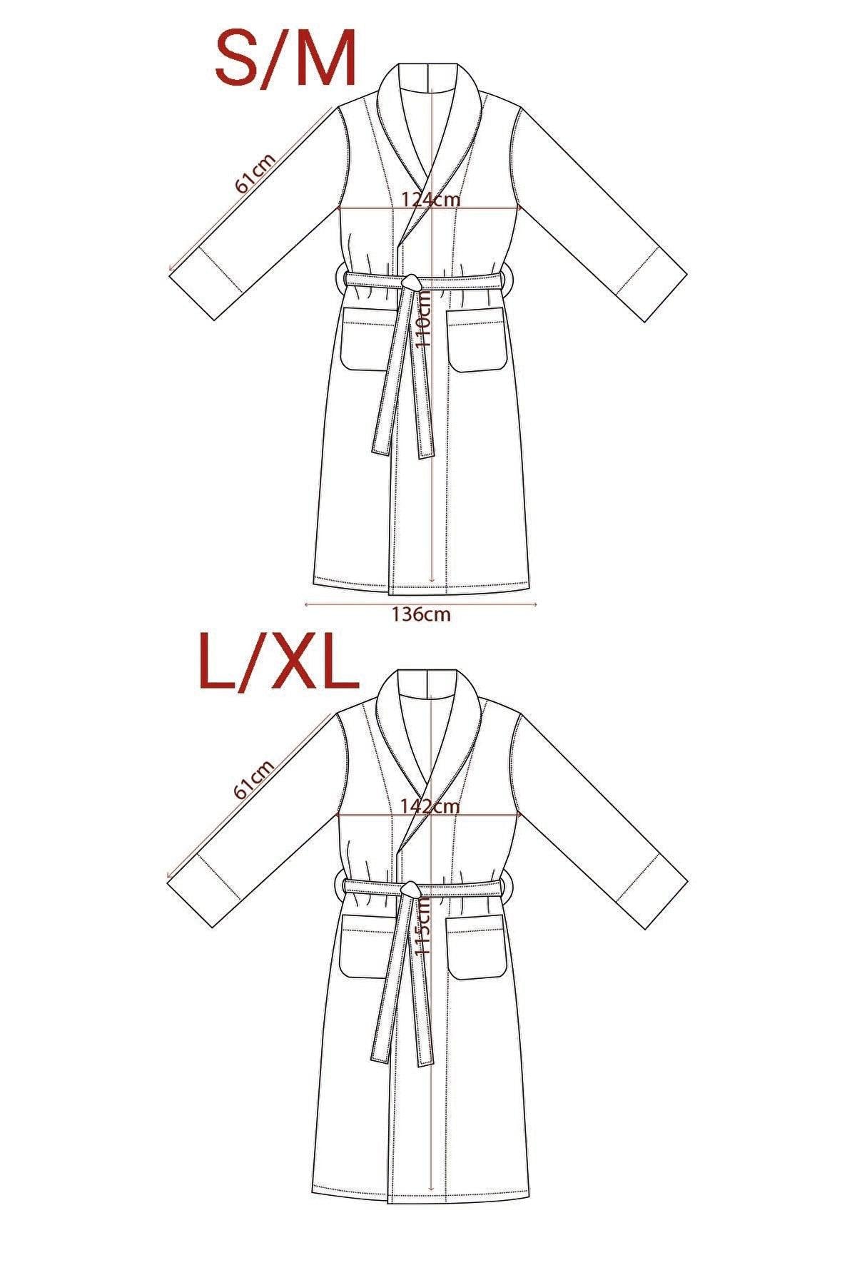 Unisex Bathrobe Carmine Robe Cream