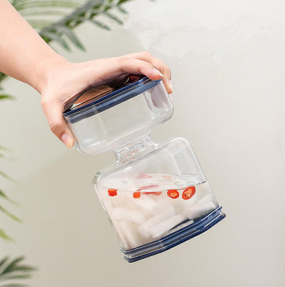 Olive & Pickle Plastic Jar Strainer with Spoon