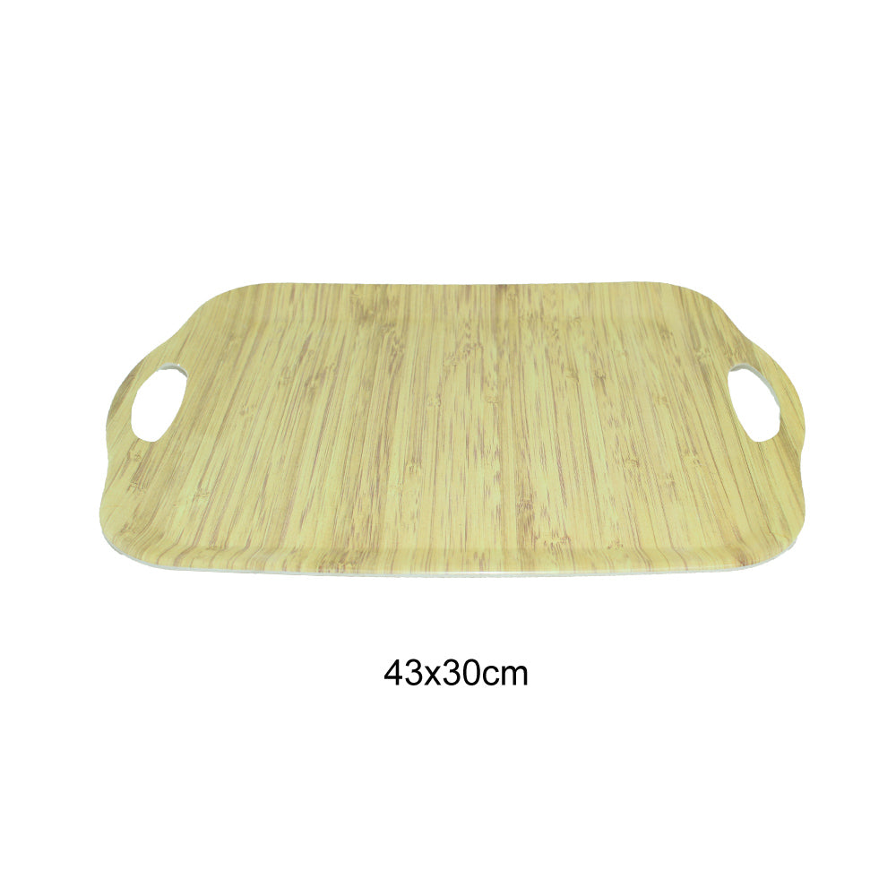 Tray Wooden Melamine Dinnerware