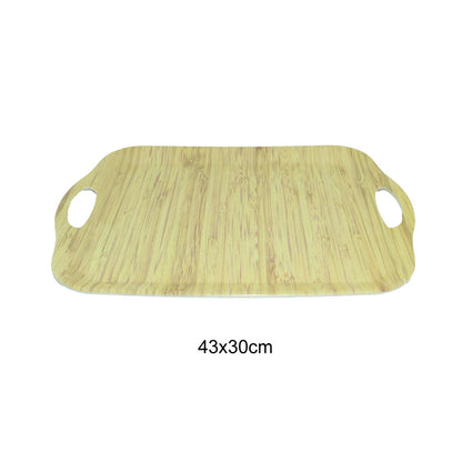 Tray Wooden Melamine Dinnerware