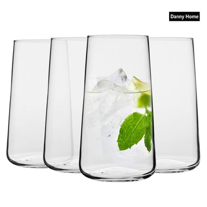 Danny Home 4-Pcs Tall Tumbler Glasses 500-ml