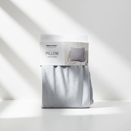 Danny Home Velvet Fabric Cushion – Light Grey 50x50cm