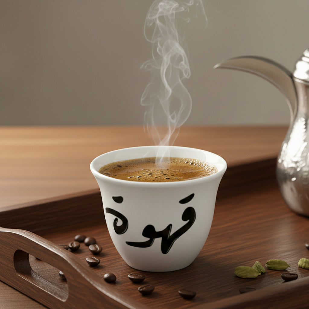 12-Pieces Ceramic Arabic Coffee Cup Set
