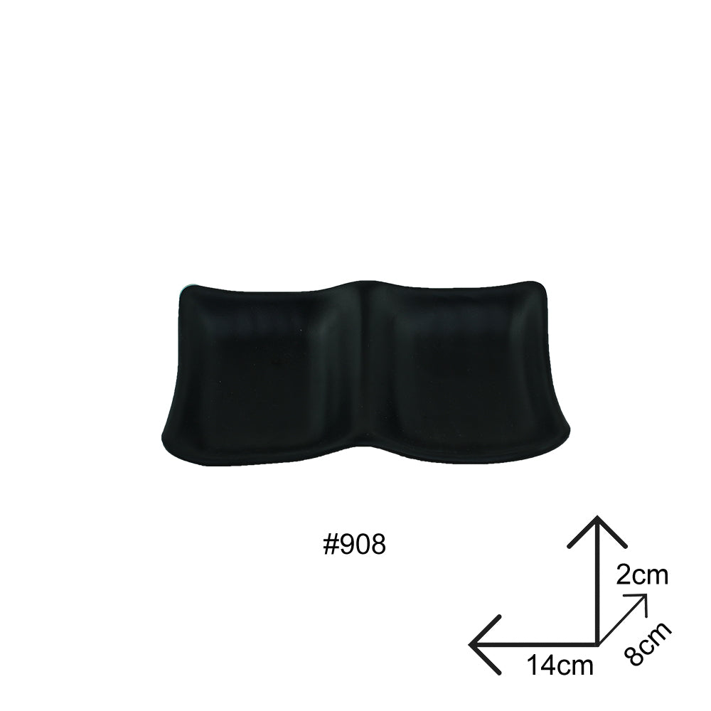 Sauce Dip Plate Black Melamine Dinnerware