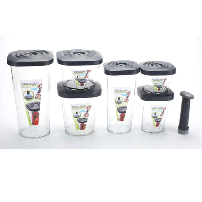 6 PCS Food Storage Container with Vacuum Sealed Set