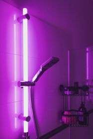 Wenko LED Shower Rail – Award-Winning RGB & Warm White Illuminated Rod with Remote
