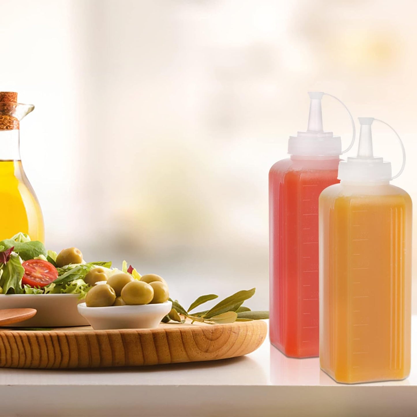 Square Plastic Seasoning Bottle 600ml