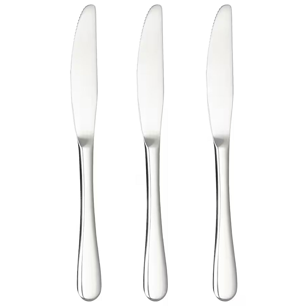 PROUD 3-Pieces Stainless Steel Dinner Knife Silverware Set