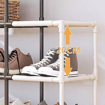 Multifunction Double-color Matching Shoe Rack Organizer