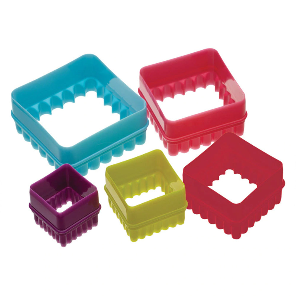 5 Pcs shapes Plastic Cookie Cutter Mold Set