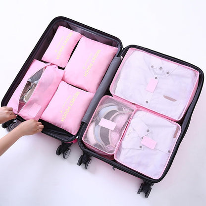7-Pcs Travel Clothing Sorting And Storage Bag