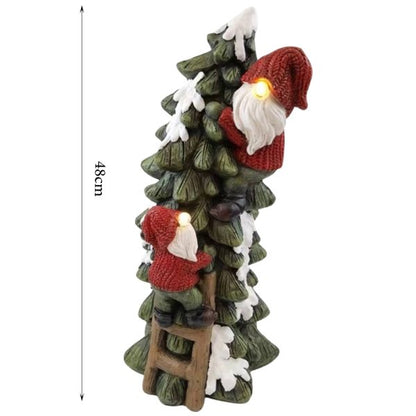 48cm LED Light Christmas Tree With Santa Tabletop