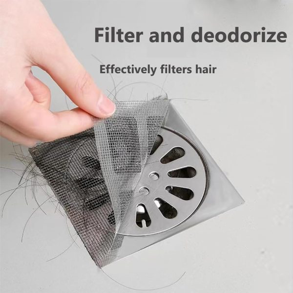 10-pieces Disposable Shower Drain Hair Catcher