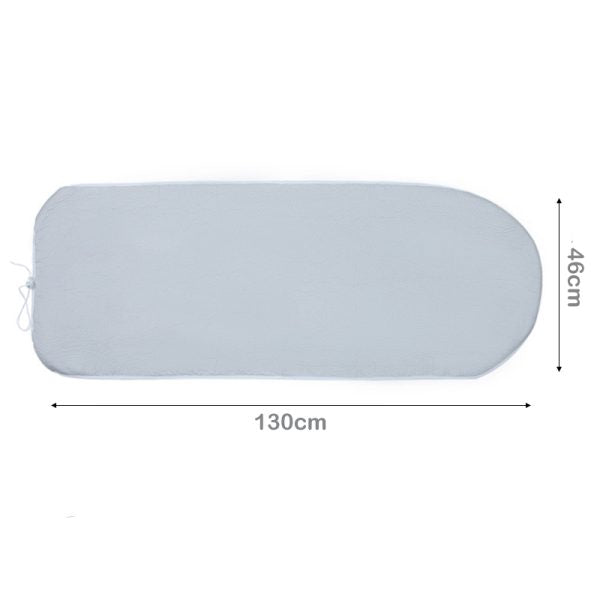 Ironing Board Cover Heat Resistant Gray 130x46cm