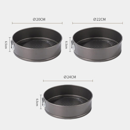 3-Pieces 20-22-24 cm Round Cake Tin Set