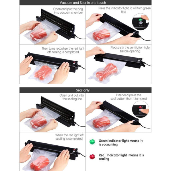 Vacuum Sealer with 10 Vacuum Sealer Bags