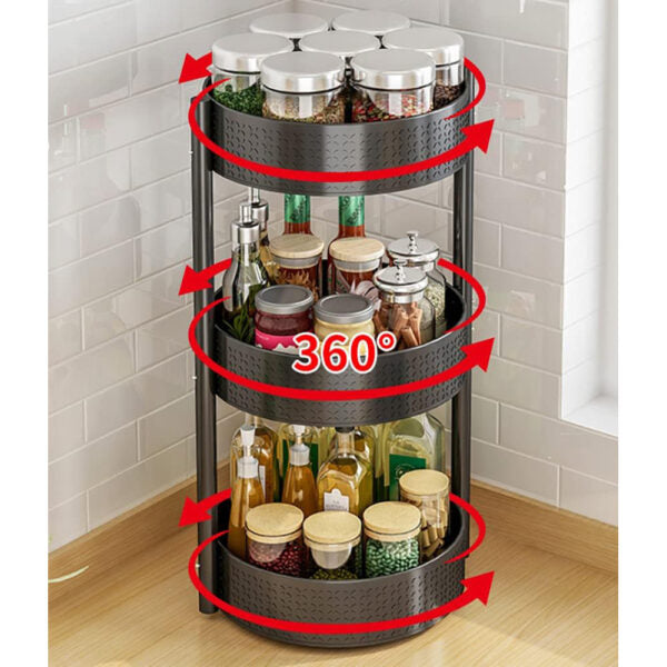 Carbon Steel Rotating Spice Rack