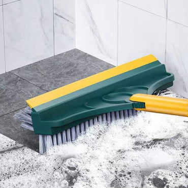 3 in 1 Floor Scrub Brush with Squeegee ( Double Brush )