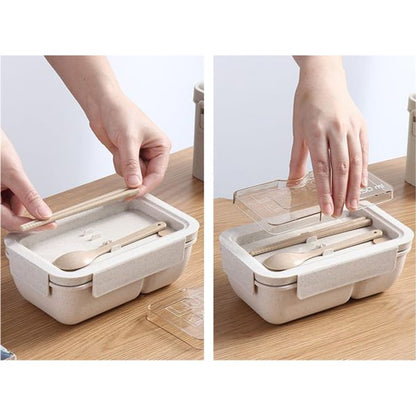 1100ml Lunch Box Lunch Box with 2 Divisions (Random Color)