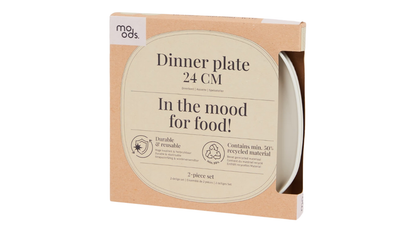 Dinner Plate 24 cm 2-Piece Set By Moods