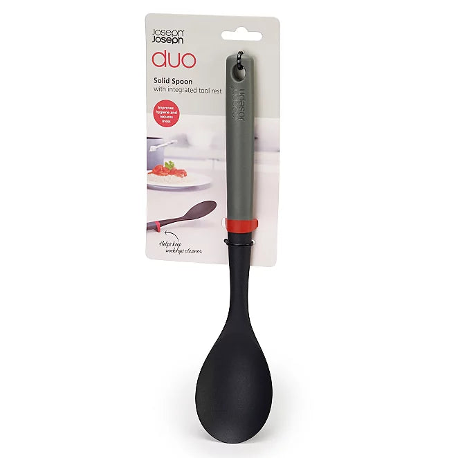 Joseph Joseph Duo Solid Spoon with Integrated Tool Rest