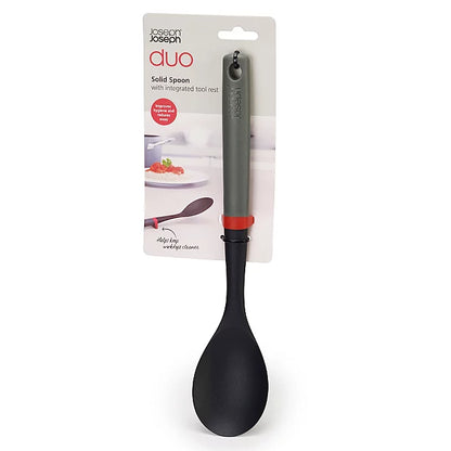 Joseph Joseph Duo Solid Spoon with Integrated Tool Rest