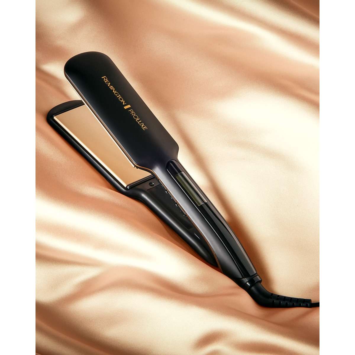 Proluxe Midnight Wide Plate Hair Straightener By Remington