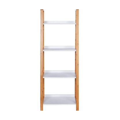 Wenko shelving unit finja 4 tiers bamboo