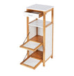 Wenko shelf finja with 2 compartments and drawer bamboo