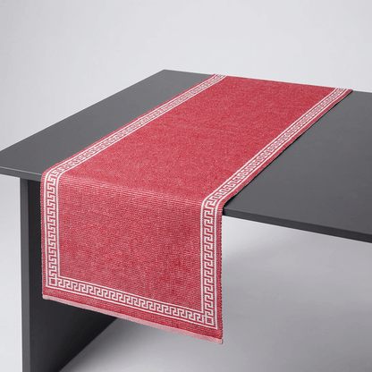 Migros Red and White Table Runner 45 x 150 cm