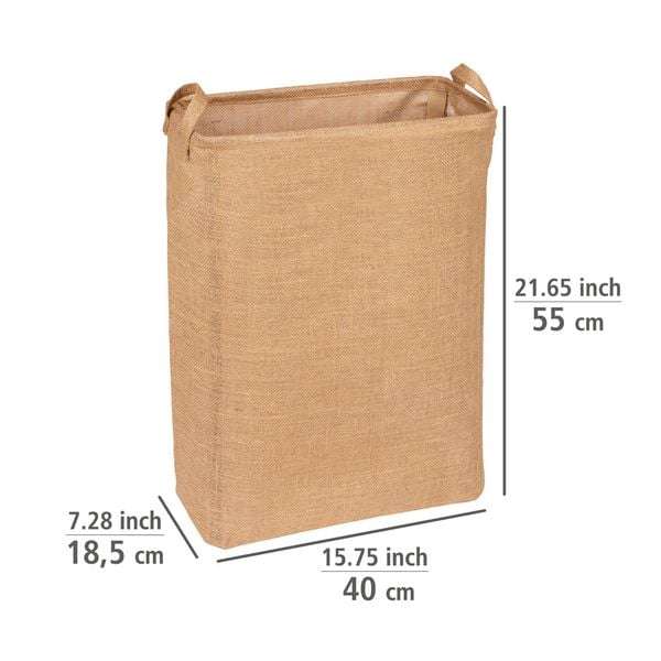Wenko Square Juna Laundry Jute Basket