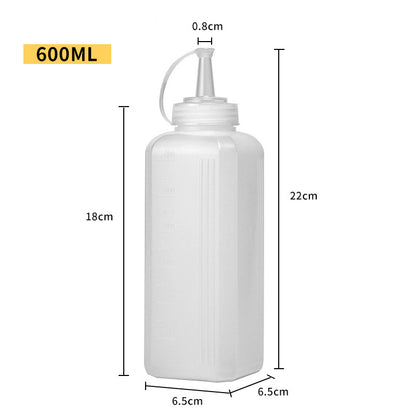 Square Plastic Seasoning Bottle 600ml