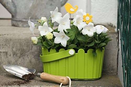 Emsa 513925 Flower Pot- basket, country House Style- 28 x 18 cm – Green