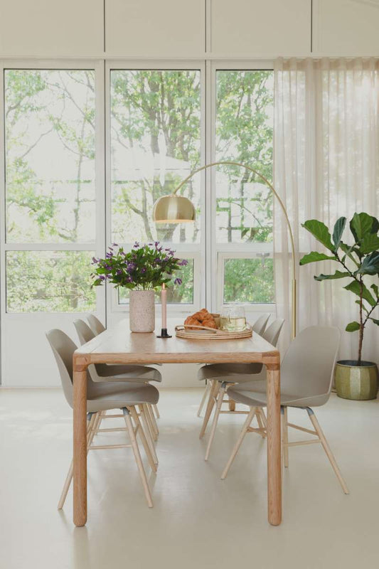 Metal Bow Floor Lamp Brass