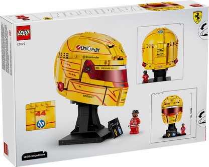 LEGO Editions Scuderia Ferrari HP Lewis Hamilton Helmet LEGO Display Model Set
