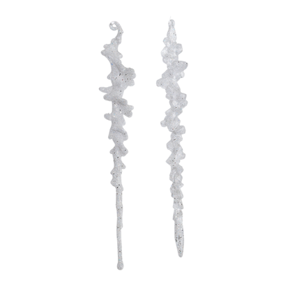 25 cm glittery icicle ornament (KAEMINGK)