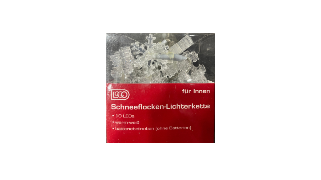 Christmas Lights – Snowflake lights Warm White 10 Led