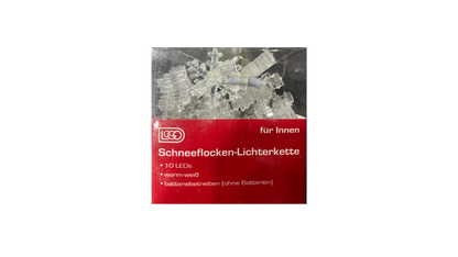 Christmas Lights – Snowflake lights Warm White 10 Led